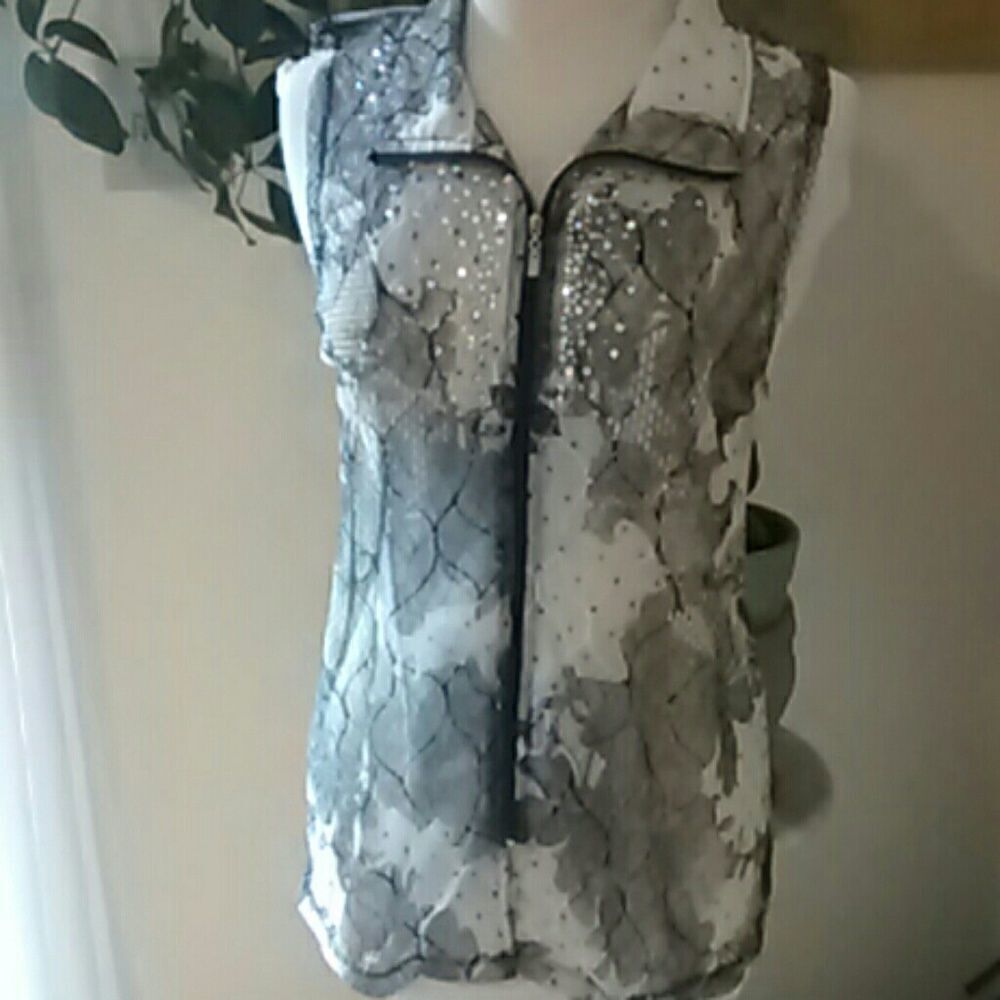 Damee, Inc. Sheer Vest